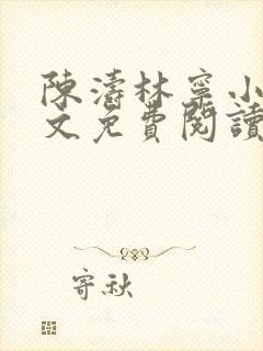 陈涛林宁小说全文免费阅读无弹窗