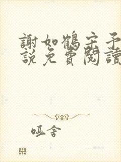 谢如鹤宋予朵小说免费阅读最新章节封面