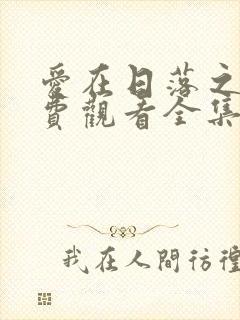 爱在日落之前免费观看全集完整版