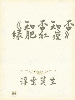 《知否知否应是绿肥红瘦》在线观看