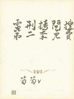 电刑拷问搜查官第二季免费观影