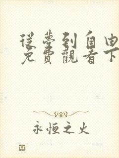 从梦到自由漫画免费观看下拉式封面