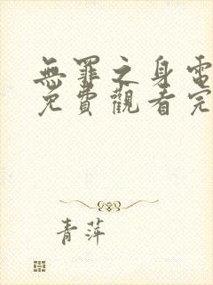 无罪之身电视剧免费观看完整版高清