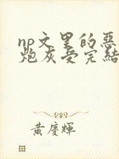 np文里的恶毒炮灰受完结了吗封面