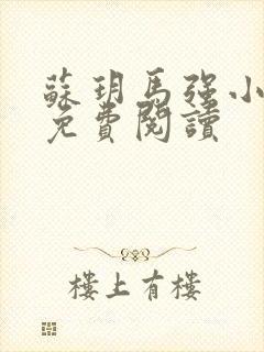 苏玥马强小说 免费阅读