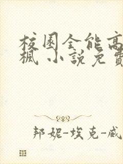 校园全能高手季枫 小说免费阅读