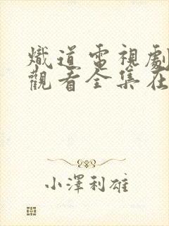 炽道电视剧免费观看全集在线播放封面