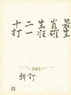 十二生肖最艰难打一准确生肖封面