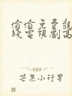 偷偷免费观看在线电视剧高清封面