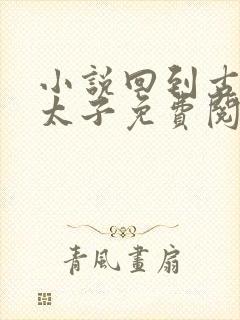 小说回到古代当太子免费阅读封面