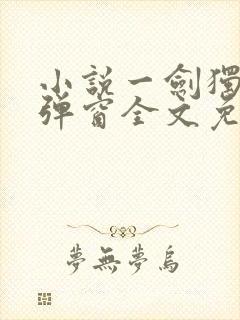 小说一剑独尊无弹窗全文免费阅读