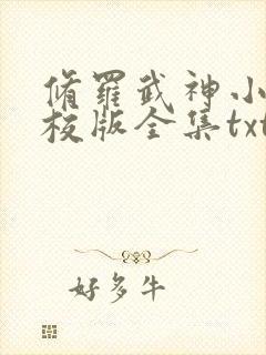修罗武神小说精校版全集txt