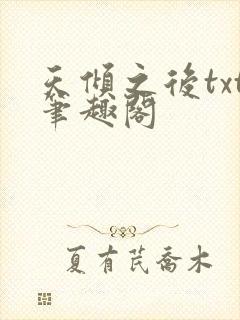 天倾之后txt笔趣阁