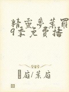 精灵梦叶罗丽第9季免费播封面