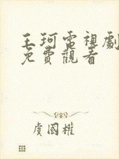 王珂电视剧大全免费观看