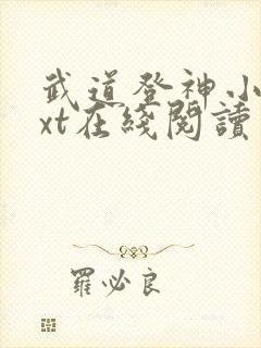 武道登神小说txt在线阅读