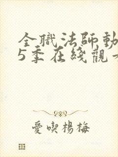 全职法师动漫第5季在线观看