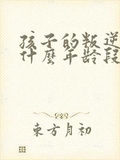 孩子的叛逆期在什么年龄段