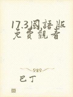 17.3国语版免费观看封面