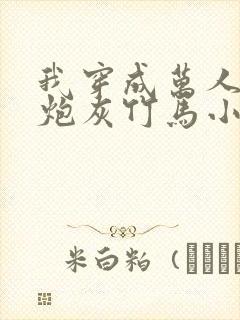 我穿成万人迷的炮灰竹马小说