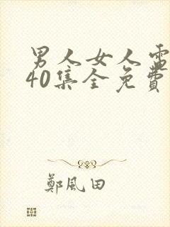 男人女人电视剧40集全免费播放
