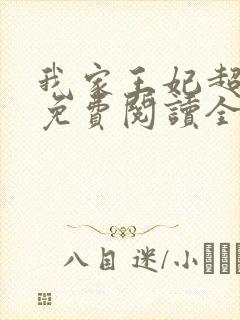 我家王妃超凶的免费阅读全文