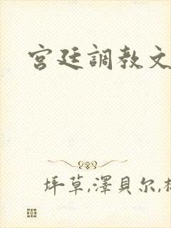 宫廷调教文