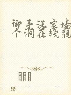 御手洗家墙壁有个洞在线观看