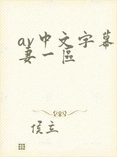 av中文字幕人妻一区封面