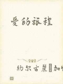 爱的旅程封面