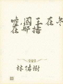 嘘,国王在冬眠在哪播封面