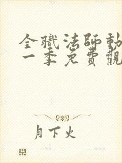 全职法师动漫第一季免费观看全集