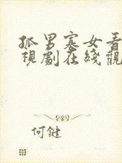 孤男寡女看的电视剧在线观看免费