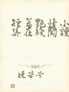 短篇艳情小说合集在线阅读