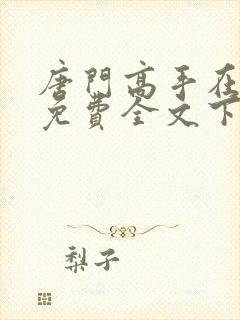 唐门高手在异世免费全文下载