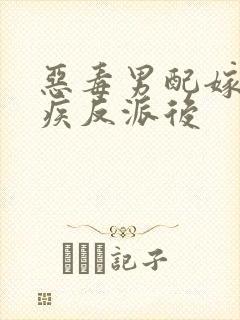 恶毒男配嫁给残疾反派后