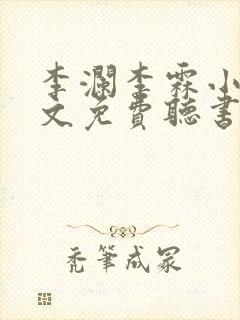 李澜李霖小说全文免费听书