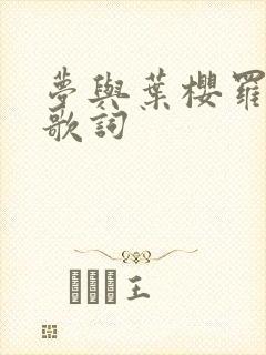 梦与叶樱罗马音歌词