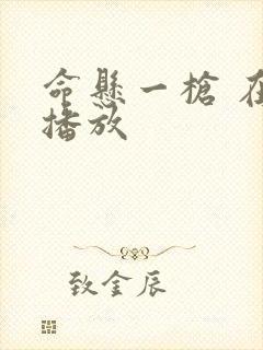 命悬一枪 在线播放