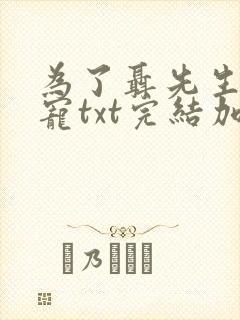 为了聂先生的恩宠txt完结加番外