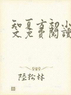 知夏方初小说全文免费阅读最新章节