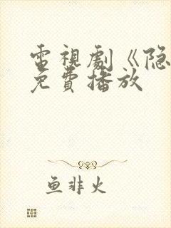 电视剧《隐锋》免费播放