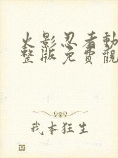 火影忍者动漫完整版免费观看