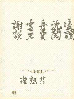 谢云舟沈曦薇小说免费阅读最新章节