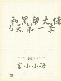 和黑帮大佬365天第一季