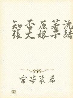 知否原著沈从兴张大娘子结局