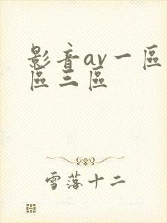 影音av一区二区三区