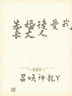 先婚后爱我的市长大人