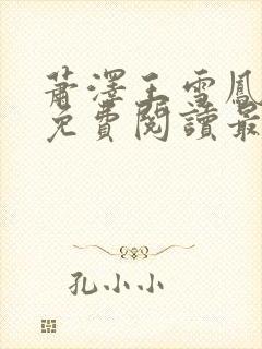 萧泽王雪凤小说免费阅读最新章节