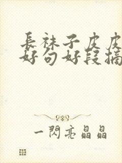 长袜子皮皮好词好句好段摘抄